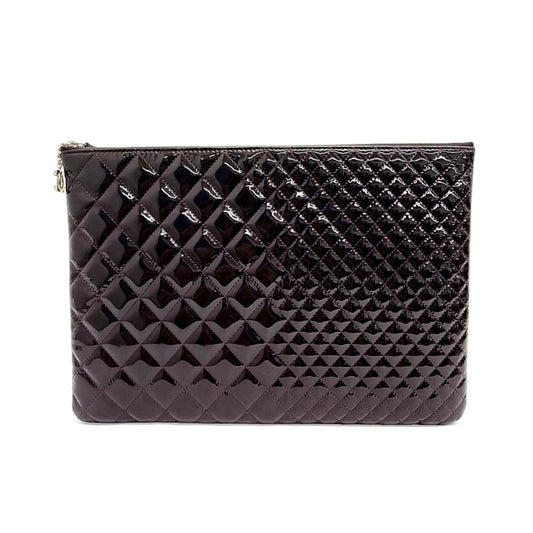 Chanel  patent Clutch Large A82523