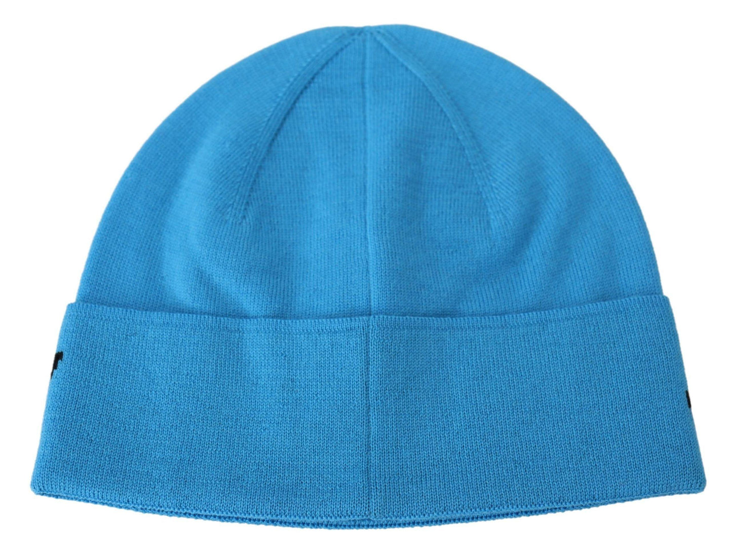Givenchy Men's Blue Wool Hat Logo Winter Warm Beanie Unisex Hat