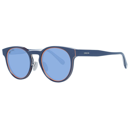 Omega Unisex's Blue Unisex Sunglasses