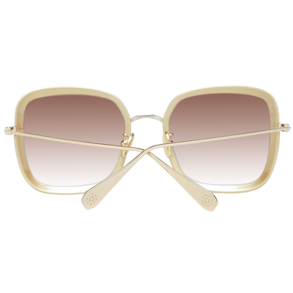 Omega Women's Gold  Sunglasses
