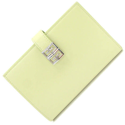 Givenchy Women's Green Leather Bi-Fold Wallet in Green