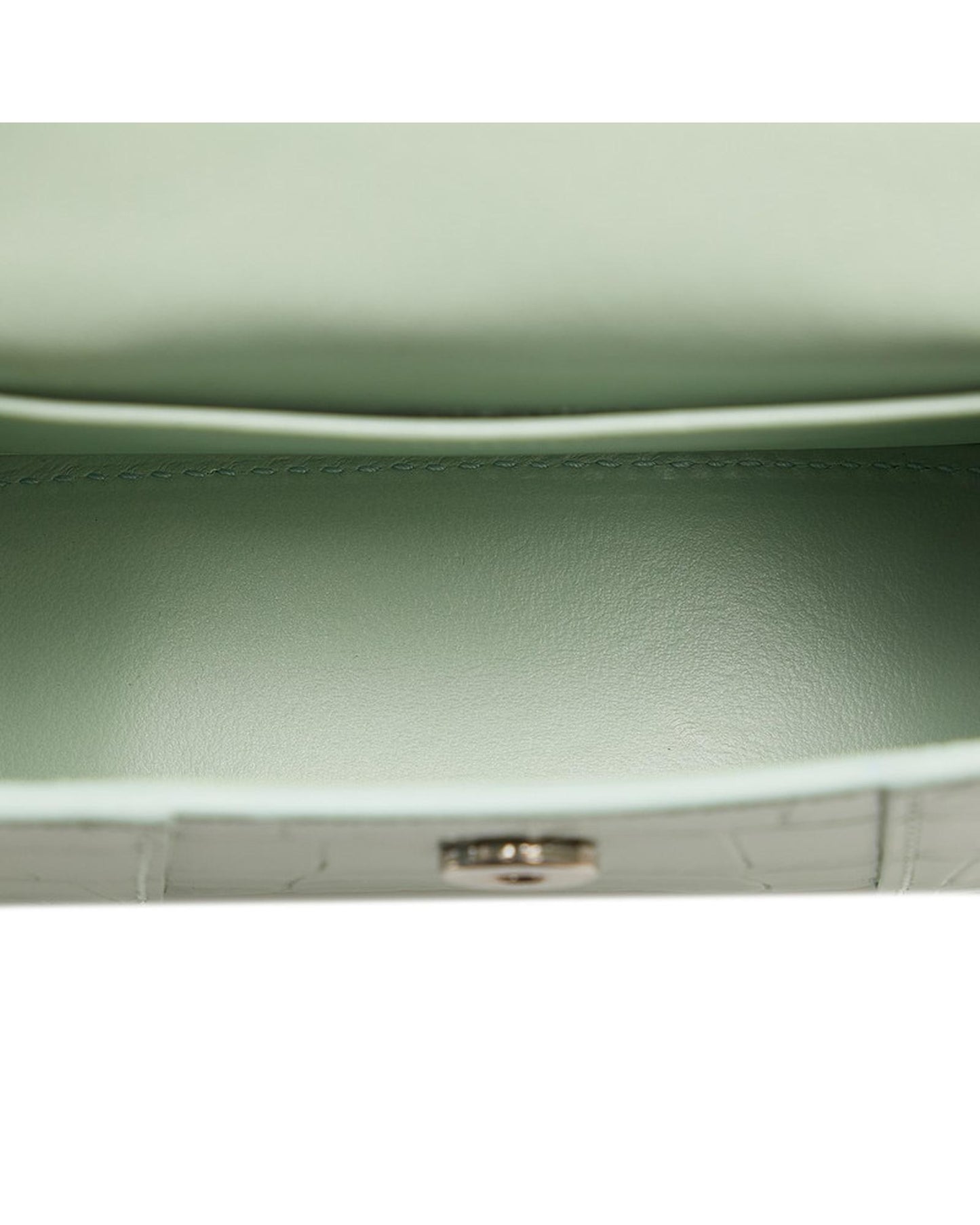 Balenciaga Women's Green Leather Hourglass Mini Handbag - A Condition in Green