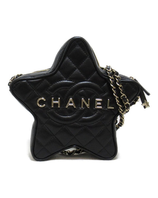 Chanel Women's Matelasse Star Crossbody Bag in Black