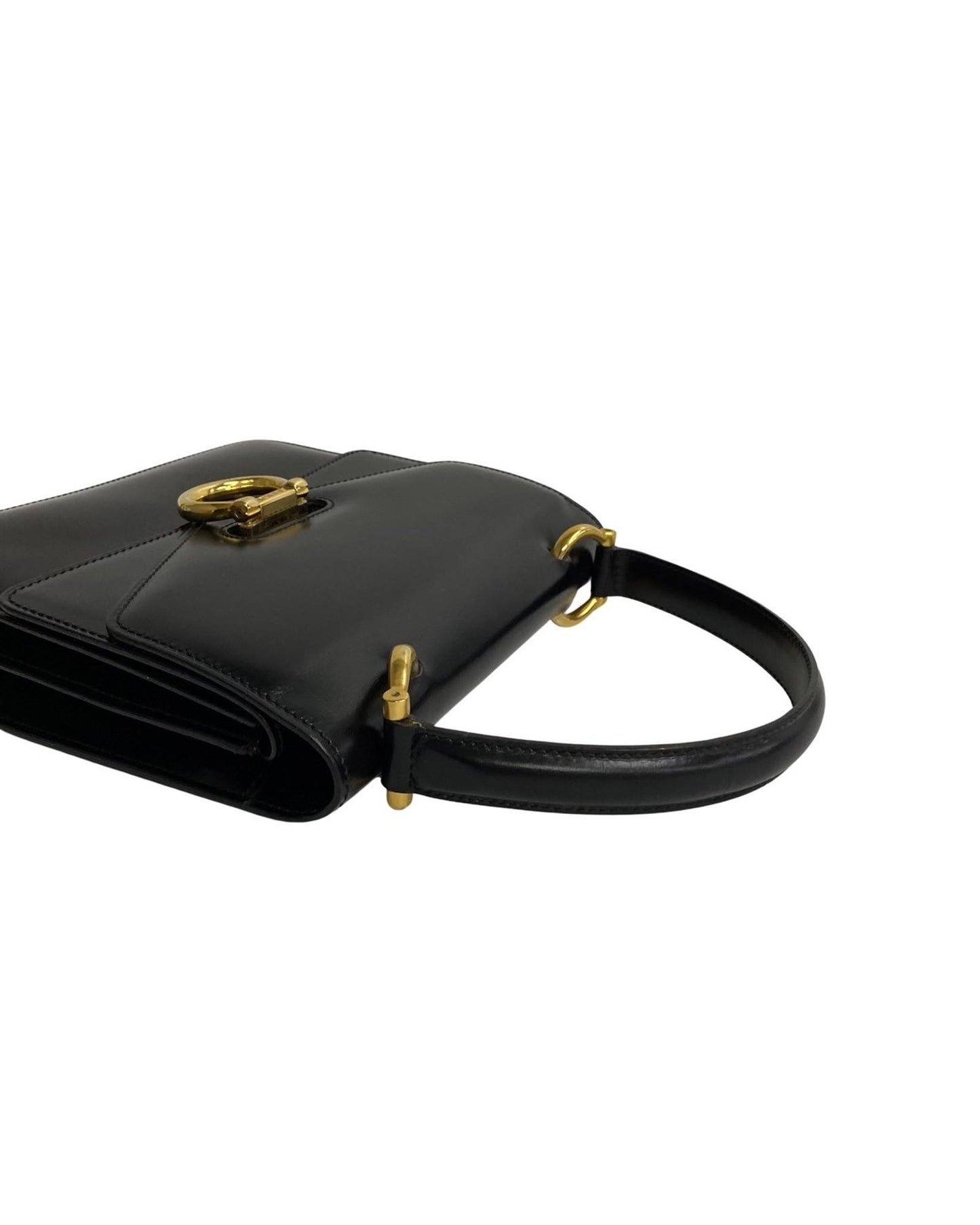 Celine Women's Black Leather Handbag in Excellent Condition in Black