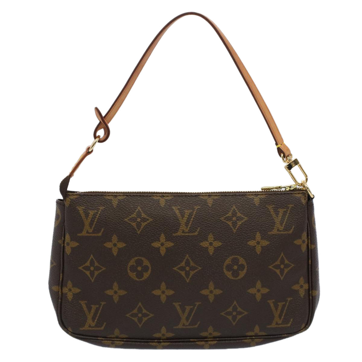 Louis Vuitton Women's Monogram Canvas Pouch with Protective Bag in Brown