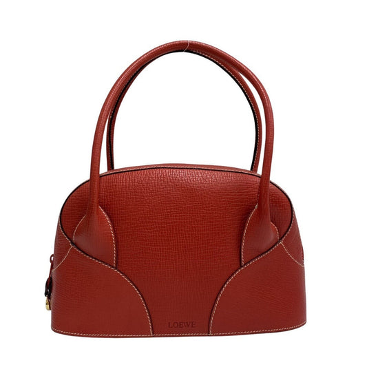 Loewe Women's Red Leather Handbag with Elegant Design in Red