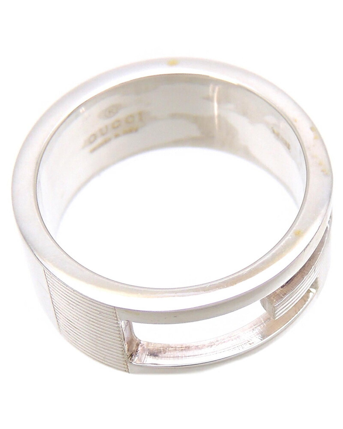 Gucci Men's Silver G Ring Jewelry - 53.1 Measurement in Silver