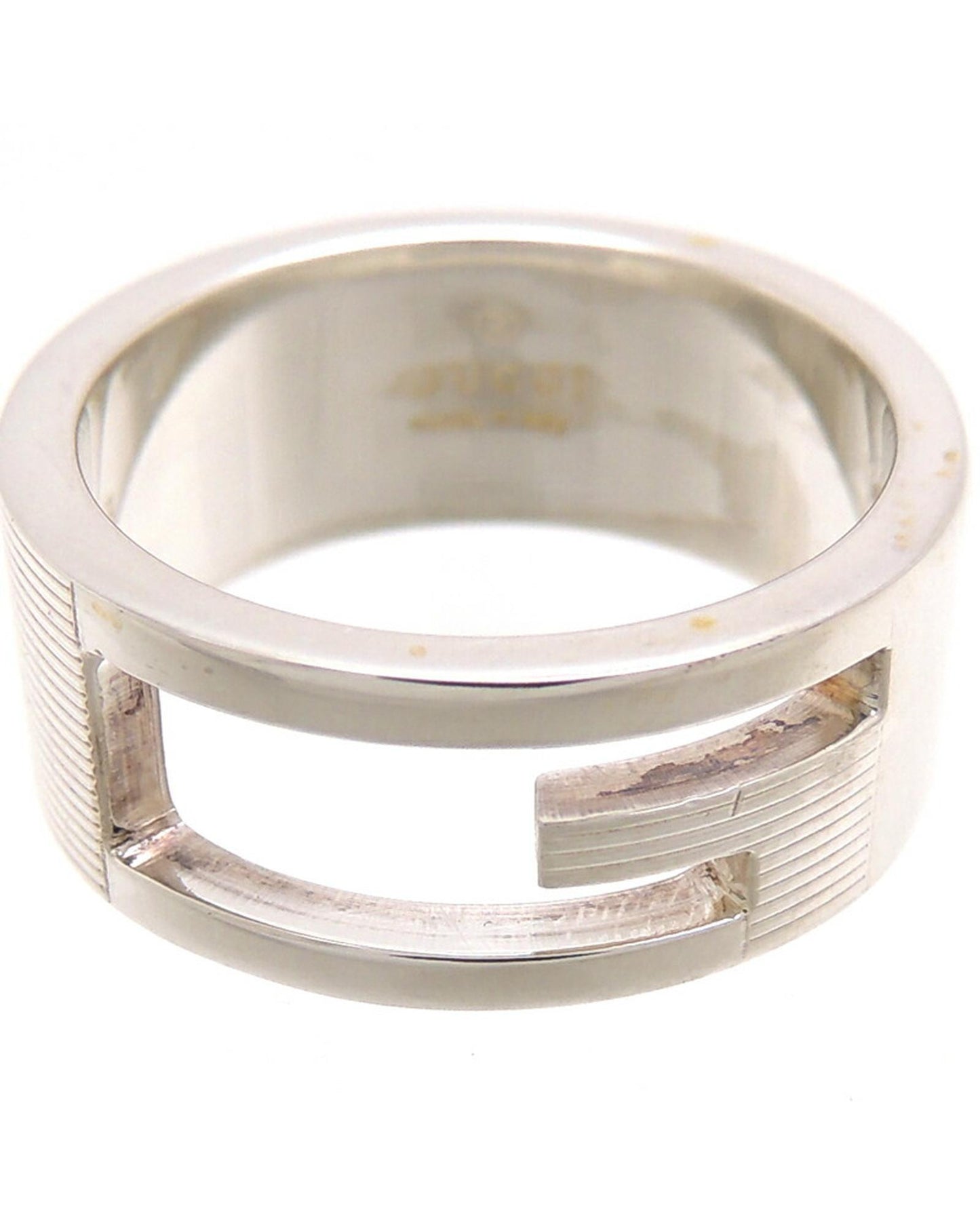 Gucci Men's Silver G Ring Jewelry - 53.1 Measurement in Silver