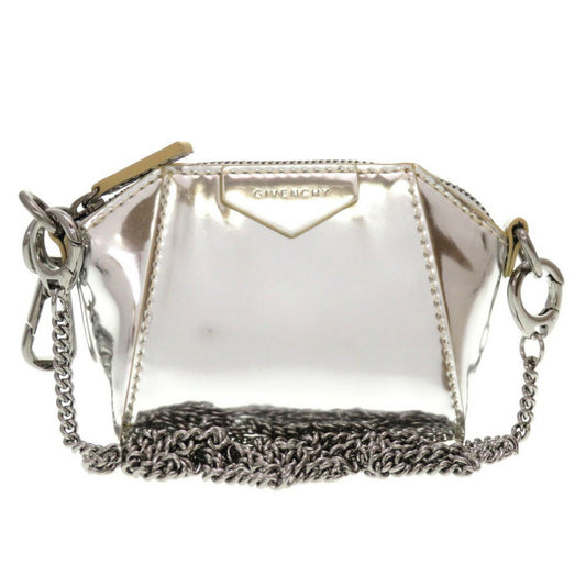 Givenchy Women's Givenchy Antigona Patent Leather Shoulder Bag in Silver