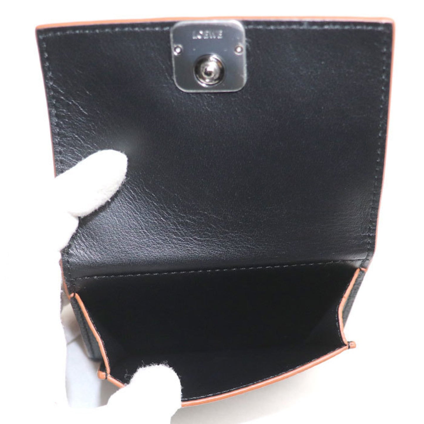 Loewe Women's Black Leather Cardholder in Black