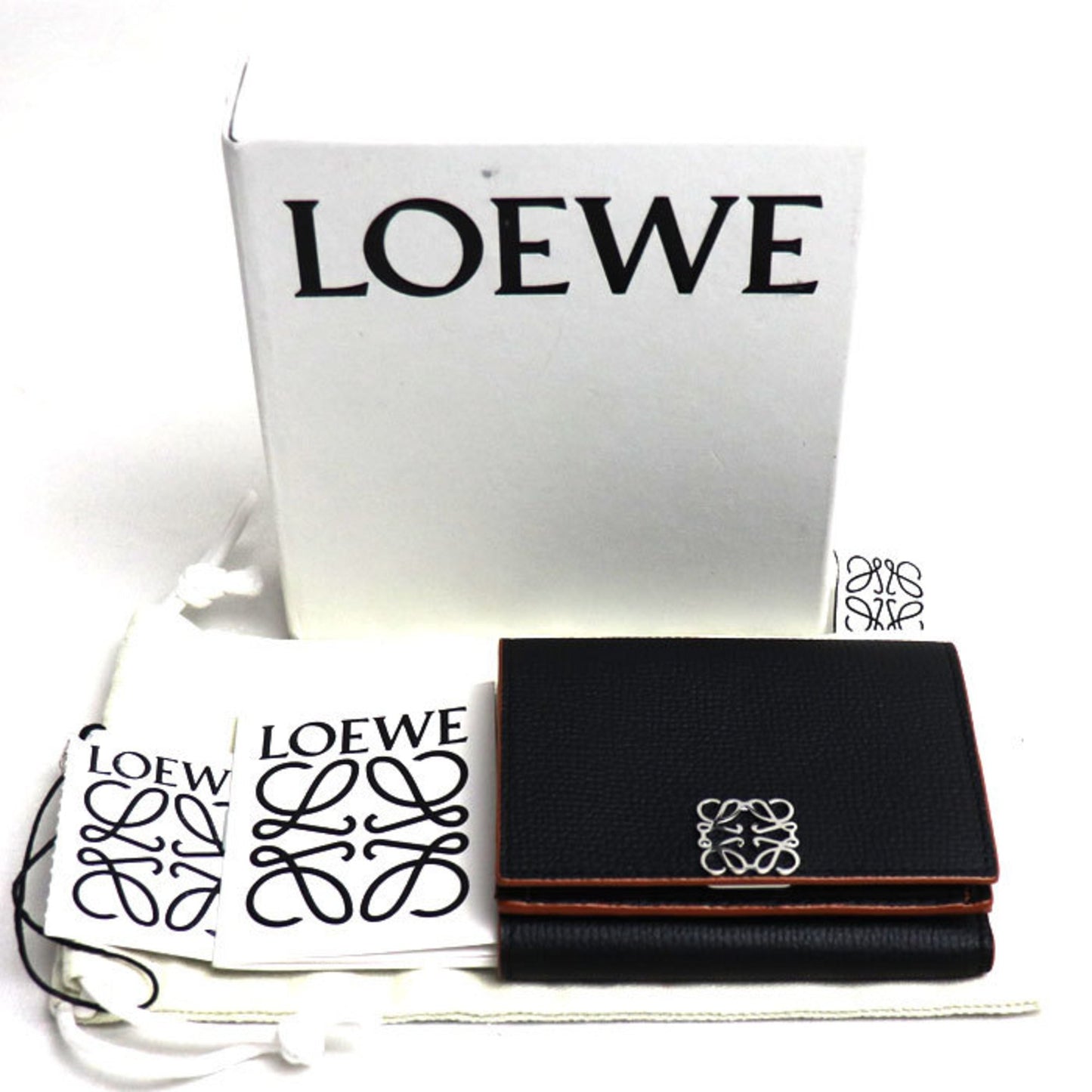 Loewe Women's Black Leather Cardholder in Black