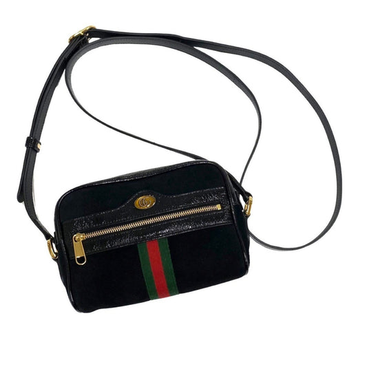 Gucci Women's Leather Convertible Clutch Shoulder Bag in Black