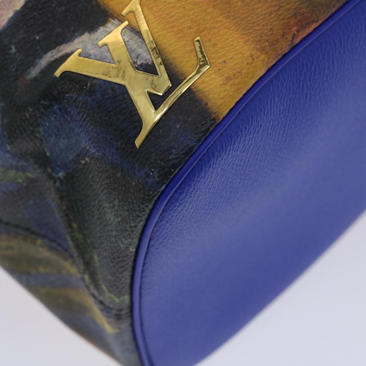 Louis Vuitton Women's Neverfull Gauguin Tote Bag in Blue Leather in Blue