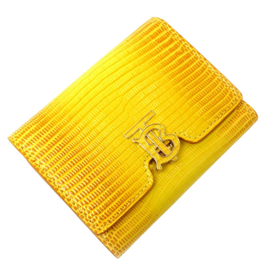 Burberry Women's Sophisticated Triple Leather Wallet in Yellow