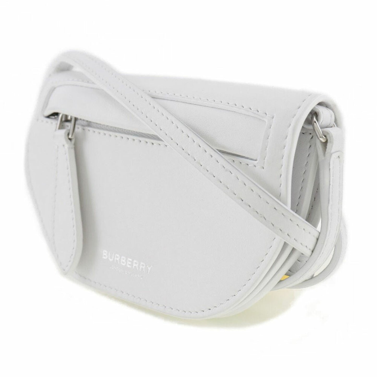 Burberry Women's Burberry Olympia Leather Shoulder Bag in White