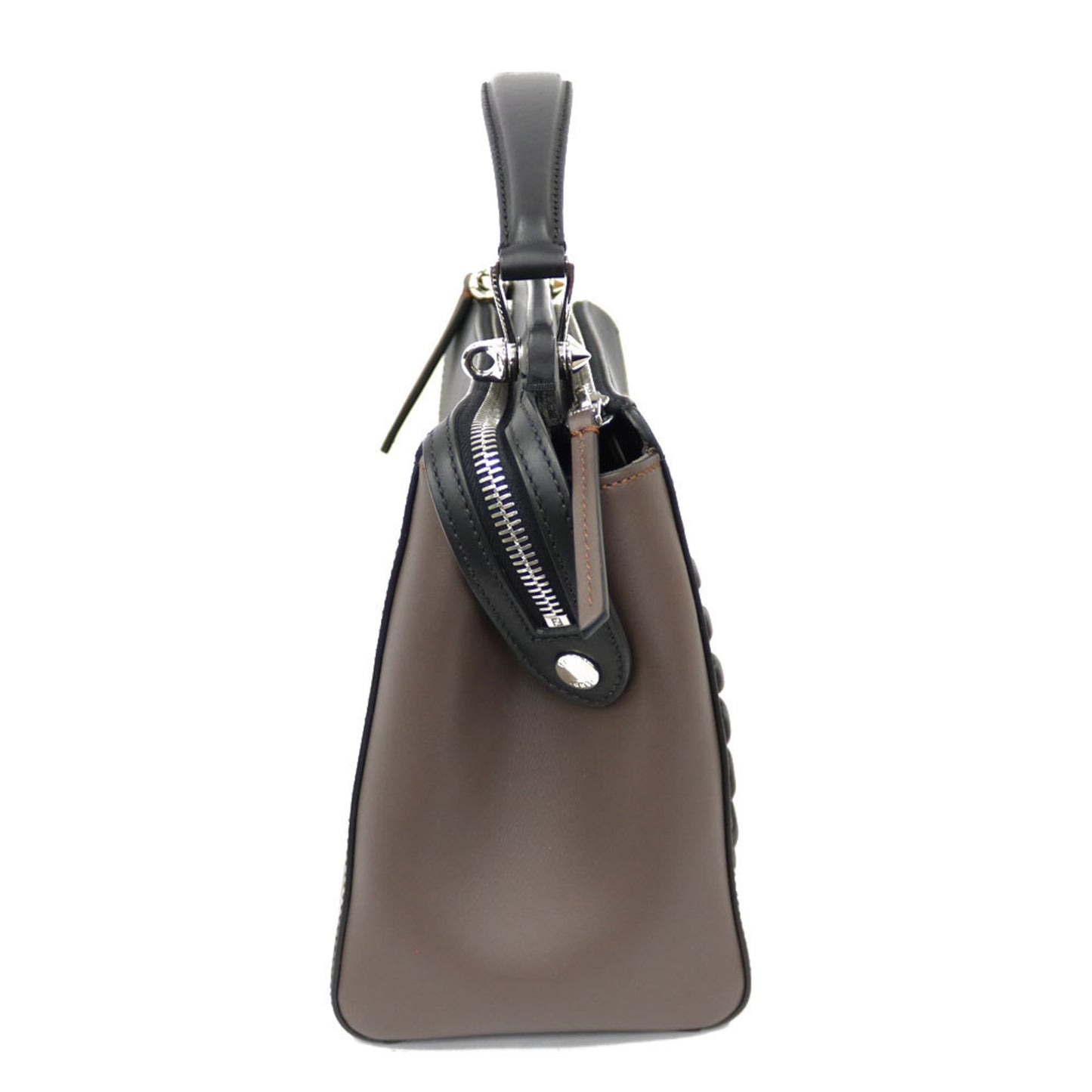 Fendi Women's Black Leather Dot Com Handbag by Fendi in Black