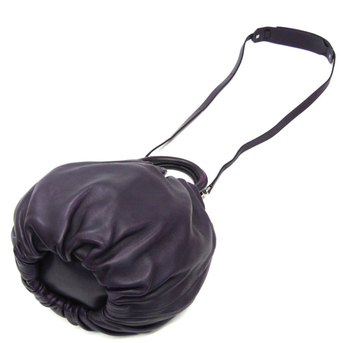 Loewe Women's Elegant Purple Leather Bag in Purple