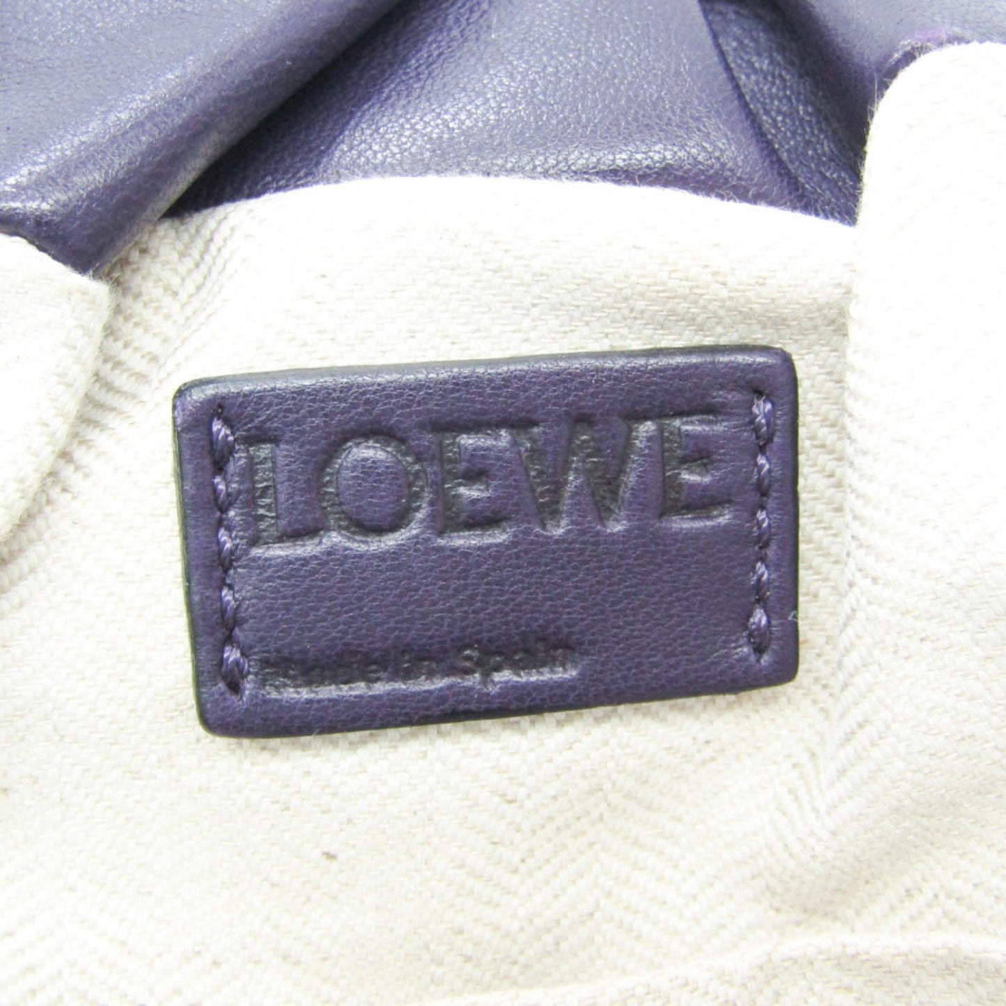 Loewe Women's Elegant Purple Leather Bag in Purple
