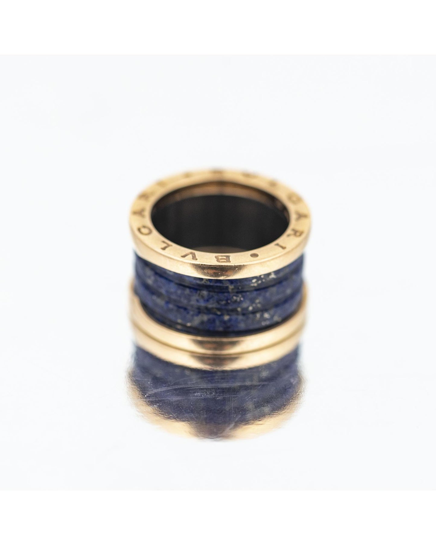 Bvlgari Women's 18K Lapis Lazuli B.zero1 Ring Jewelry in Black