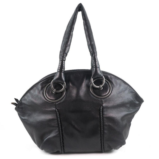 Bottega Veneta Women's Leather Shoulder Bag in Black
