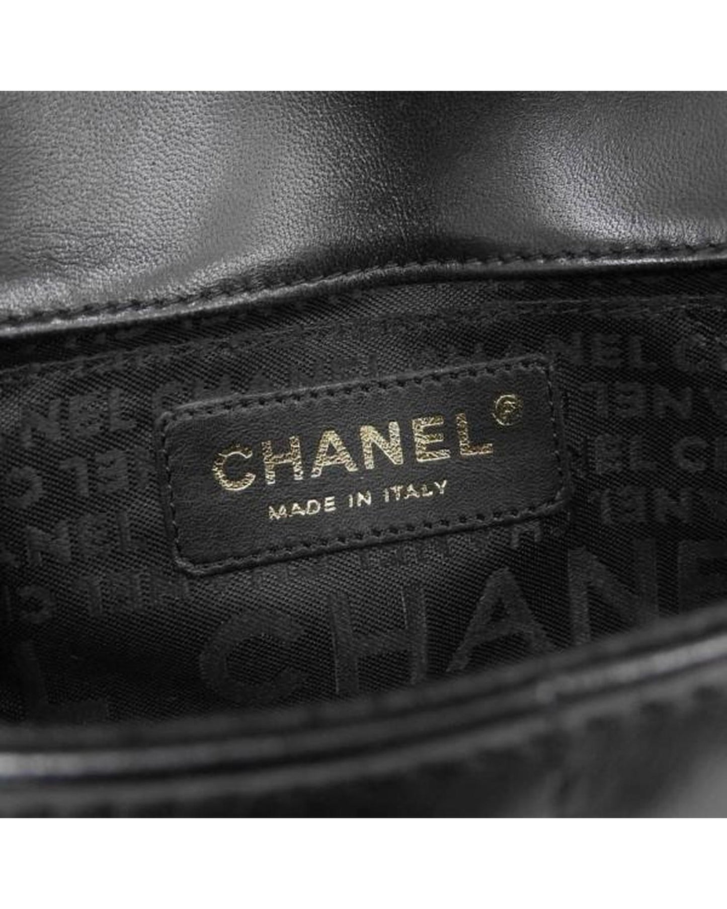 Chanel Women's Camellia Chain Bag in Black in Black