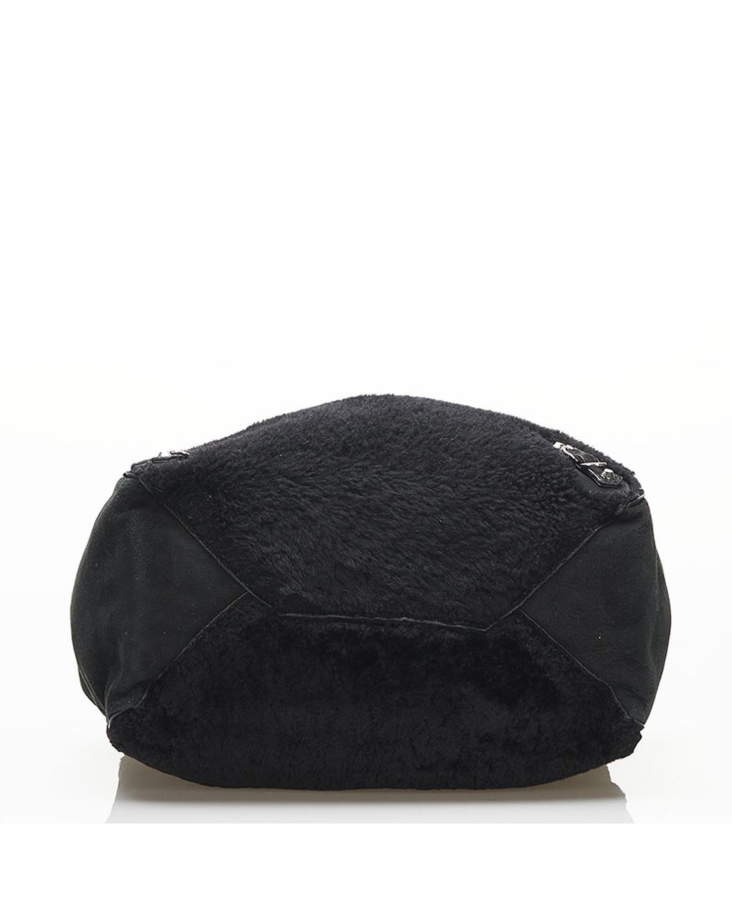 Balenciaga Women's Shearling Papier Tote Bag in Black in Black