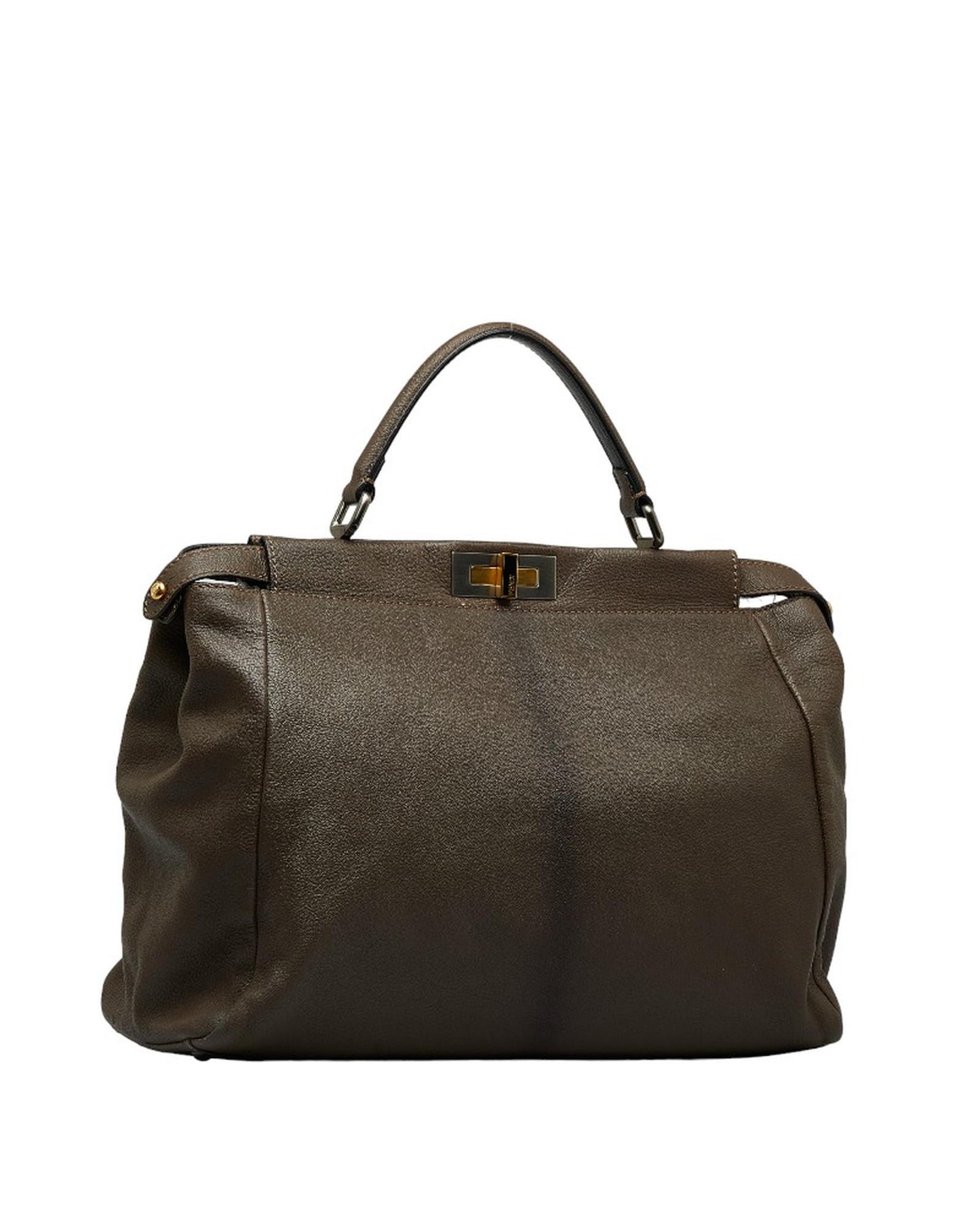 Fendi Women's Leather Peekaboo Bag in Brown