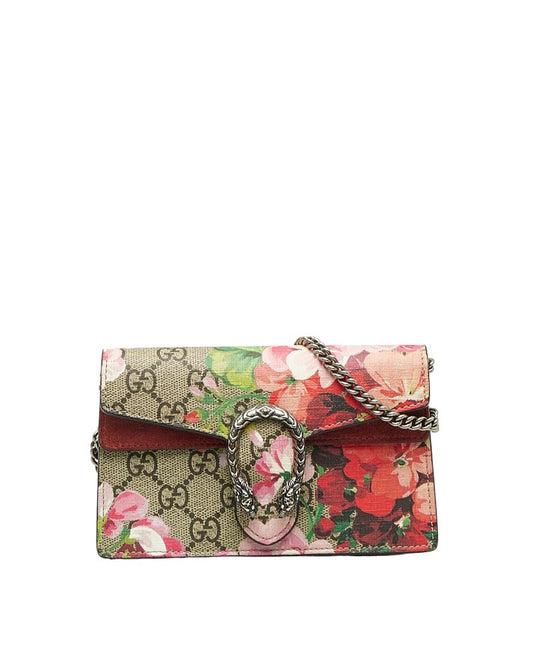 Gucci Women's Red GG Supreme Blooms Crossbody Bag in Red