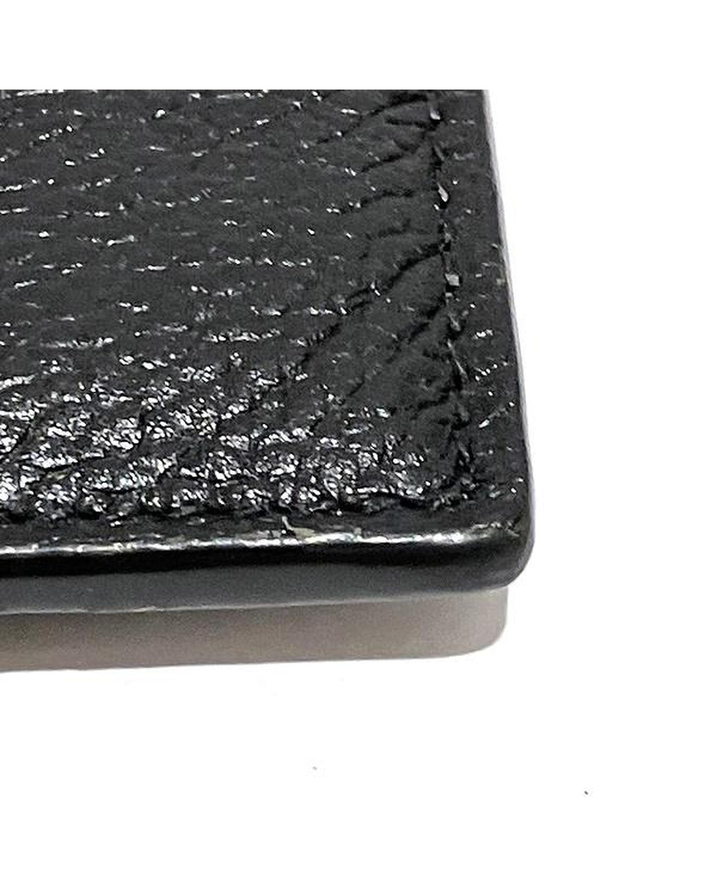 Balenciaga Women's Black Leather Card Case with Strap Wallet in Black