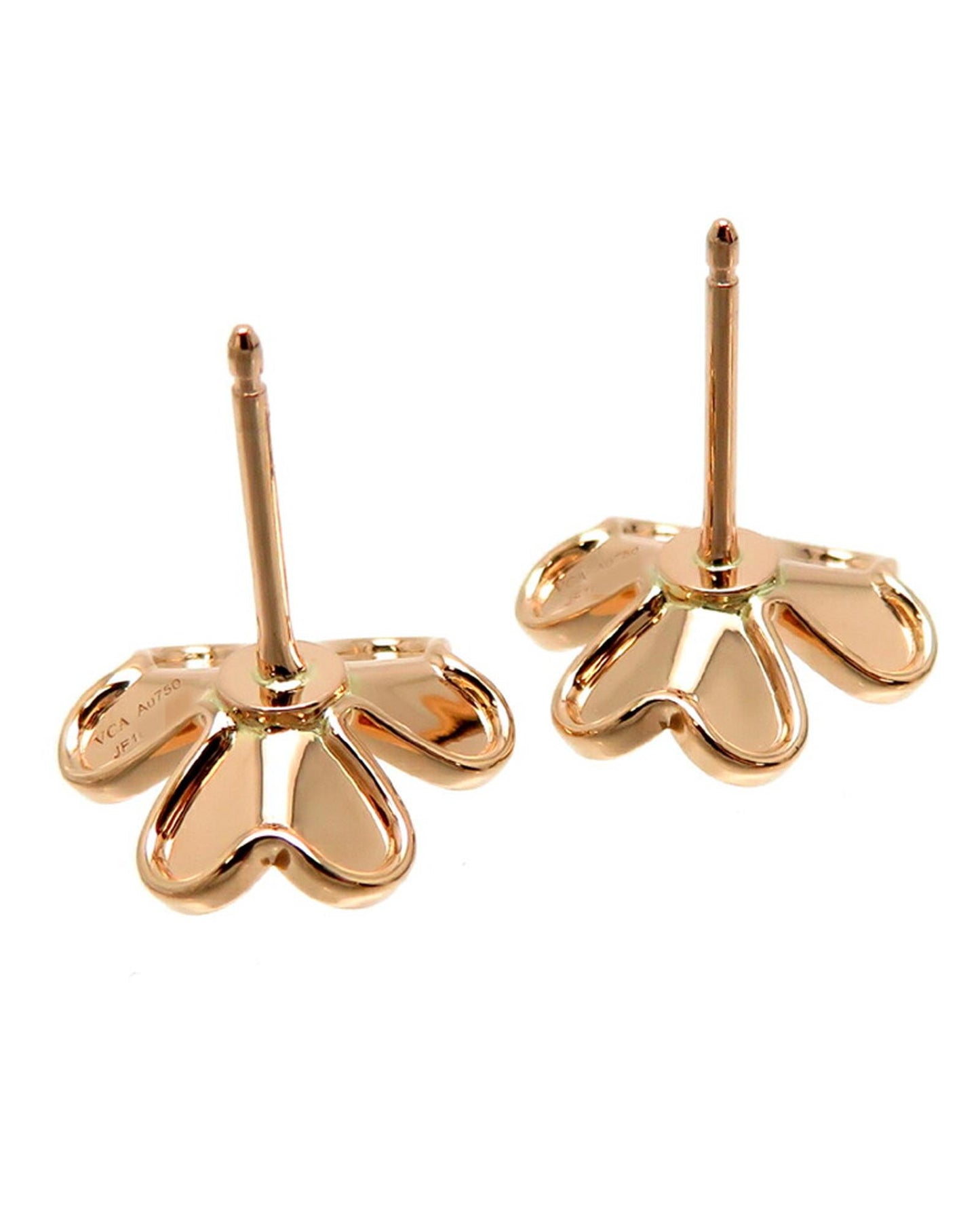 Van Cleef & Arpels Women's 18K Gold Frivole Ruby Earrings in Rose Gold