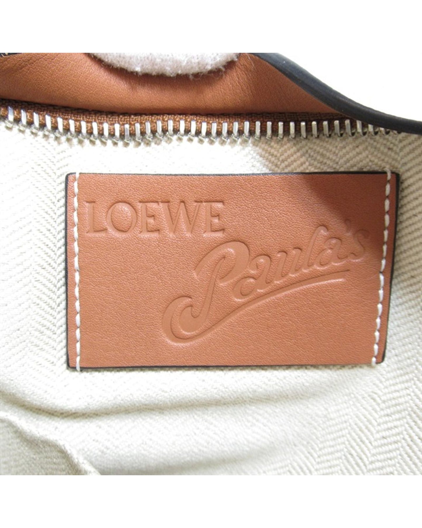 Loewe Women's Fringe Shoulder Bag with Boho Vibes in White