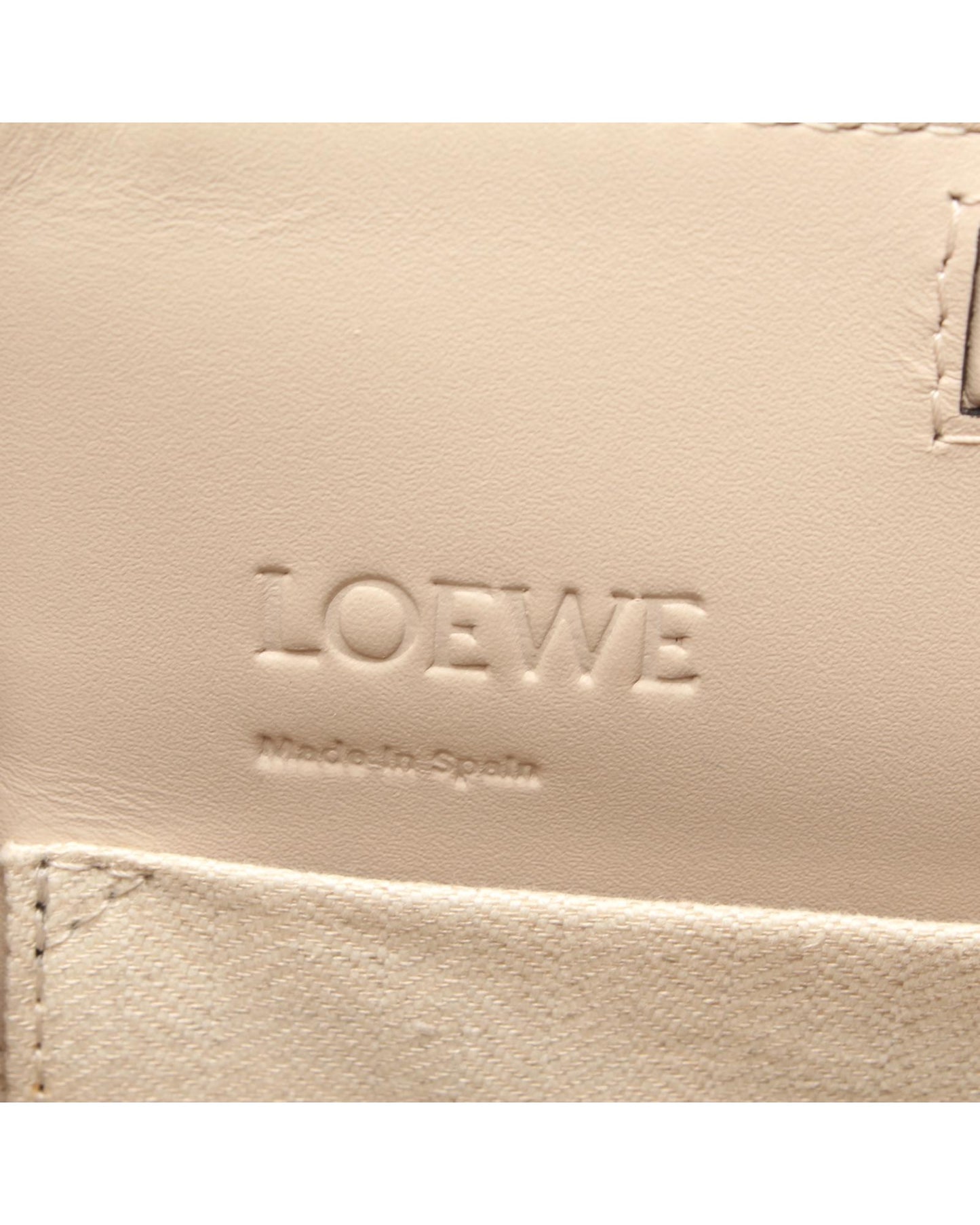 Loewe Women's White Leather Cushion Tote Bag in White