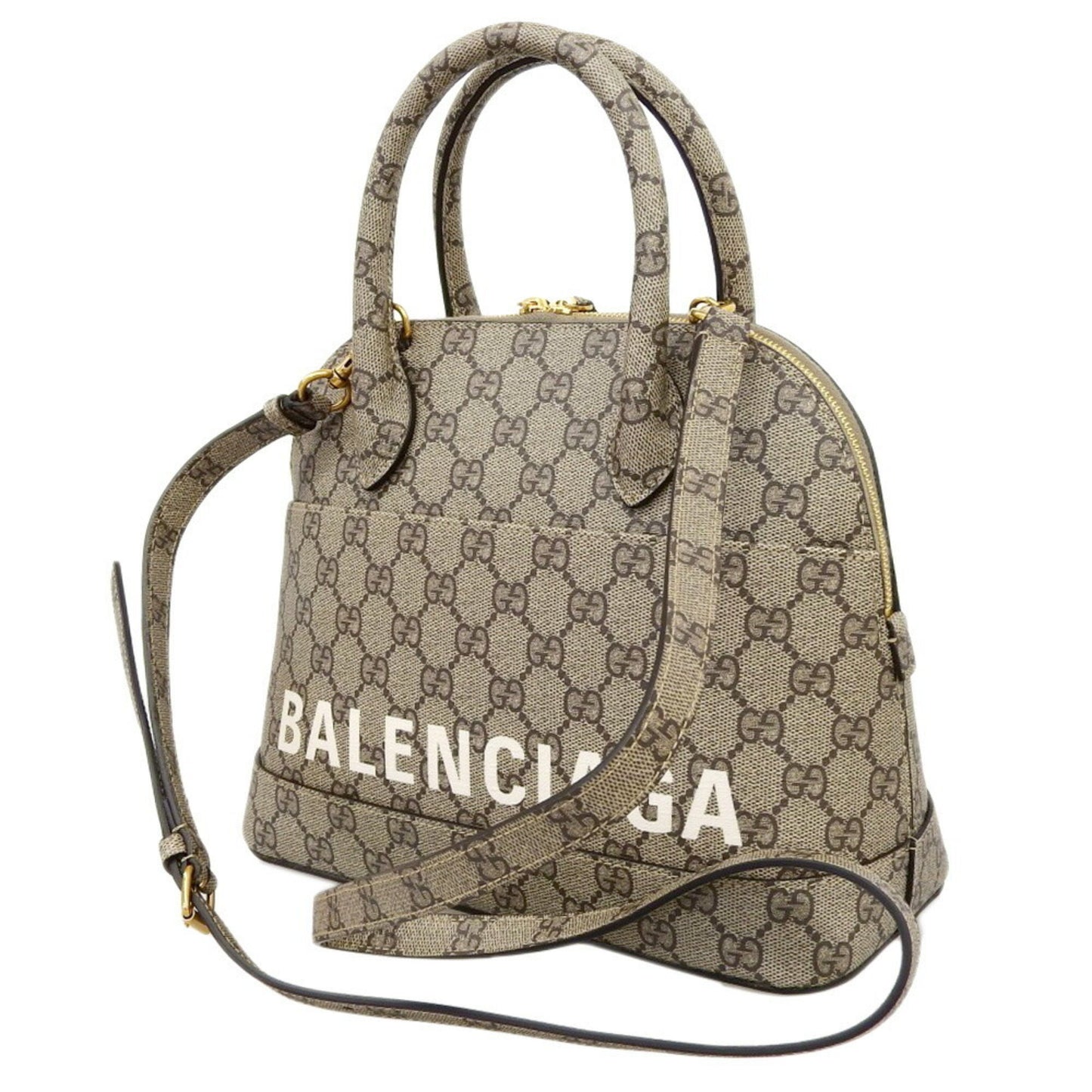 Gucci Women's Gucci Hacker Beige GG Supreme Handbag in Beige