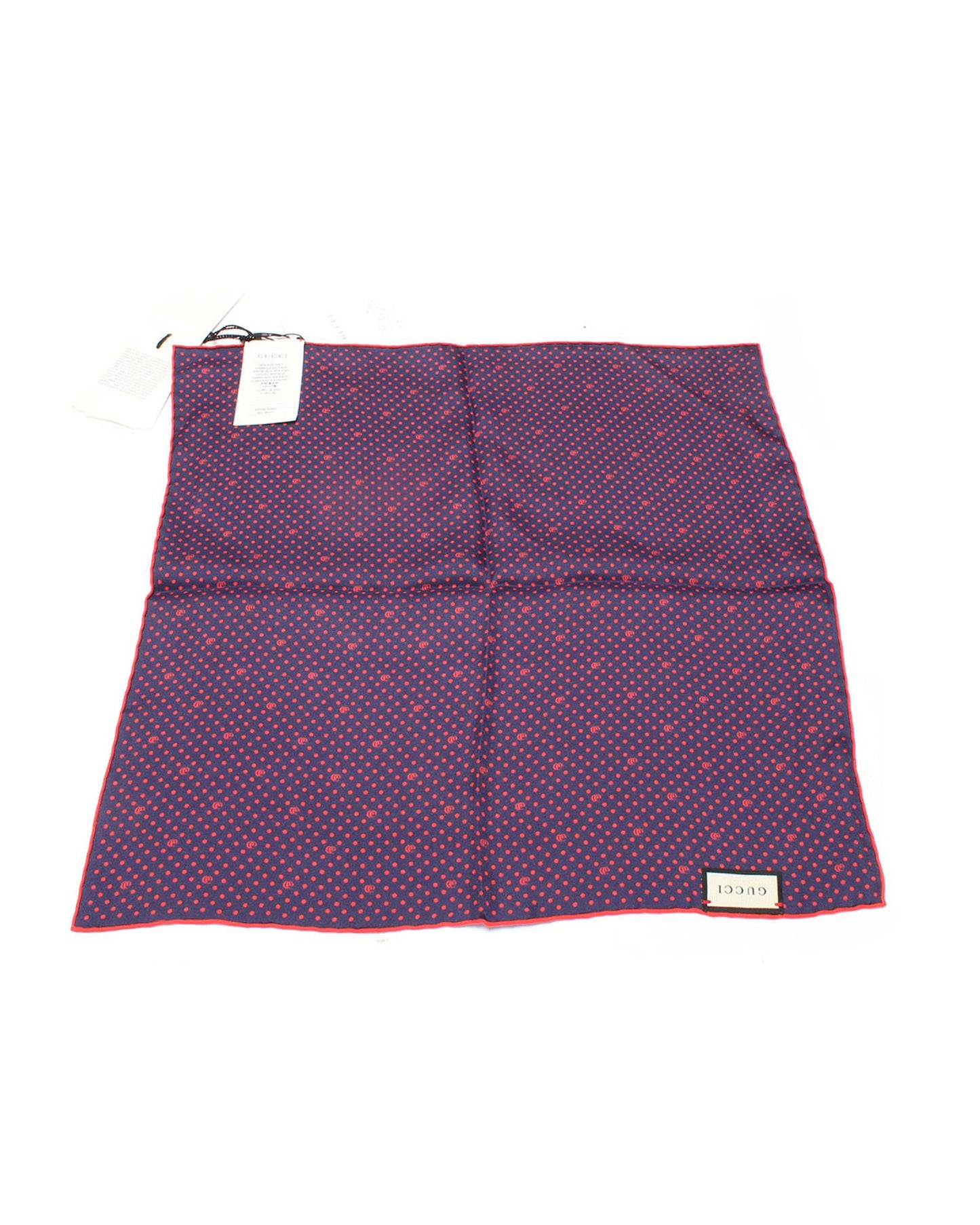 Gucci Women's Polka Dot Pocket Square Scarf in Purple