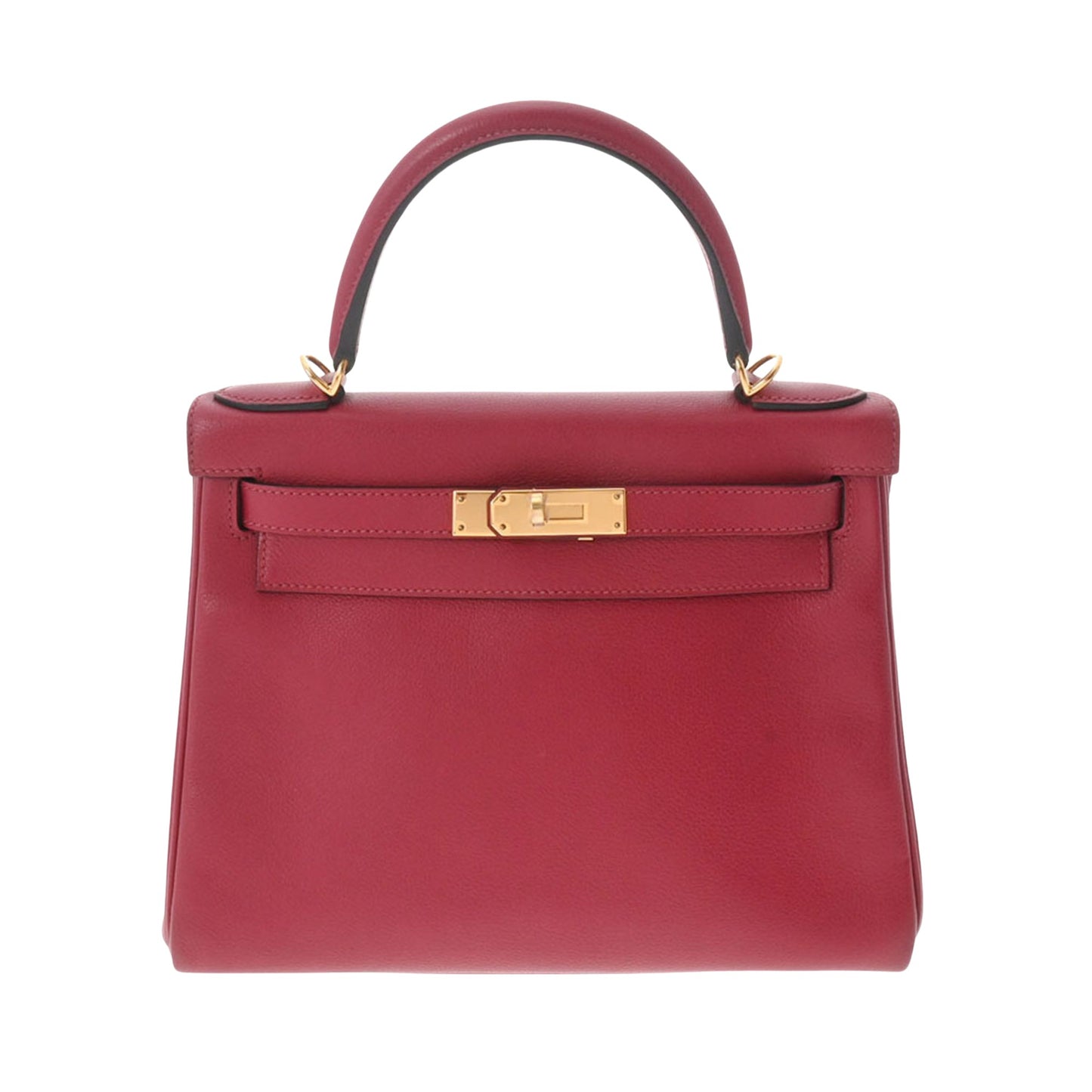 Hermes Women's Luxurious Hermes Kelly 28 Red Leather Handbag in Red