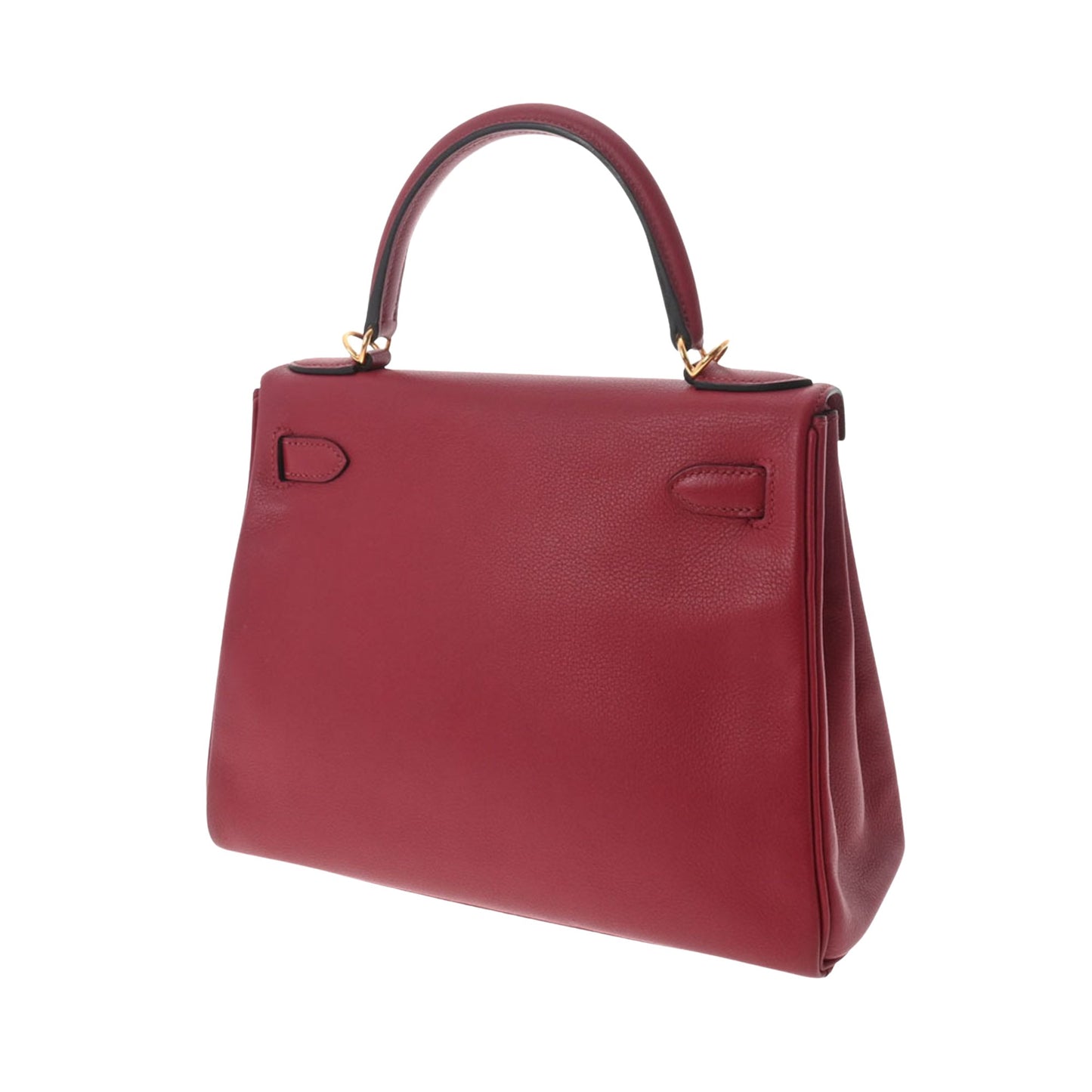 Hermes Women's Luxurious Hermes Kelly 28 Red Leather Handbag in Red