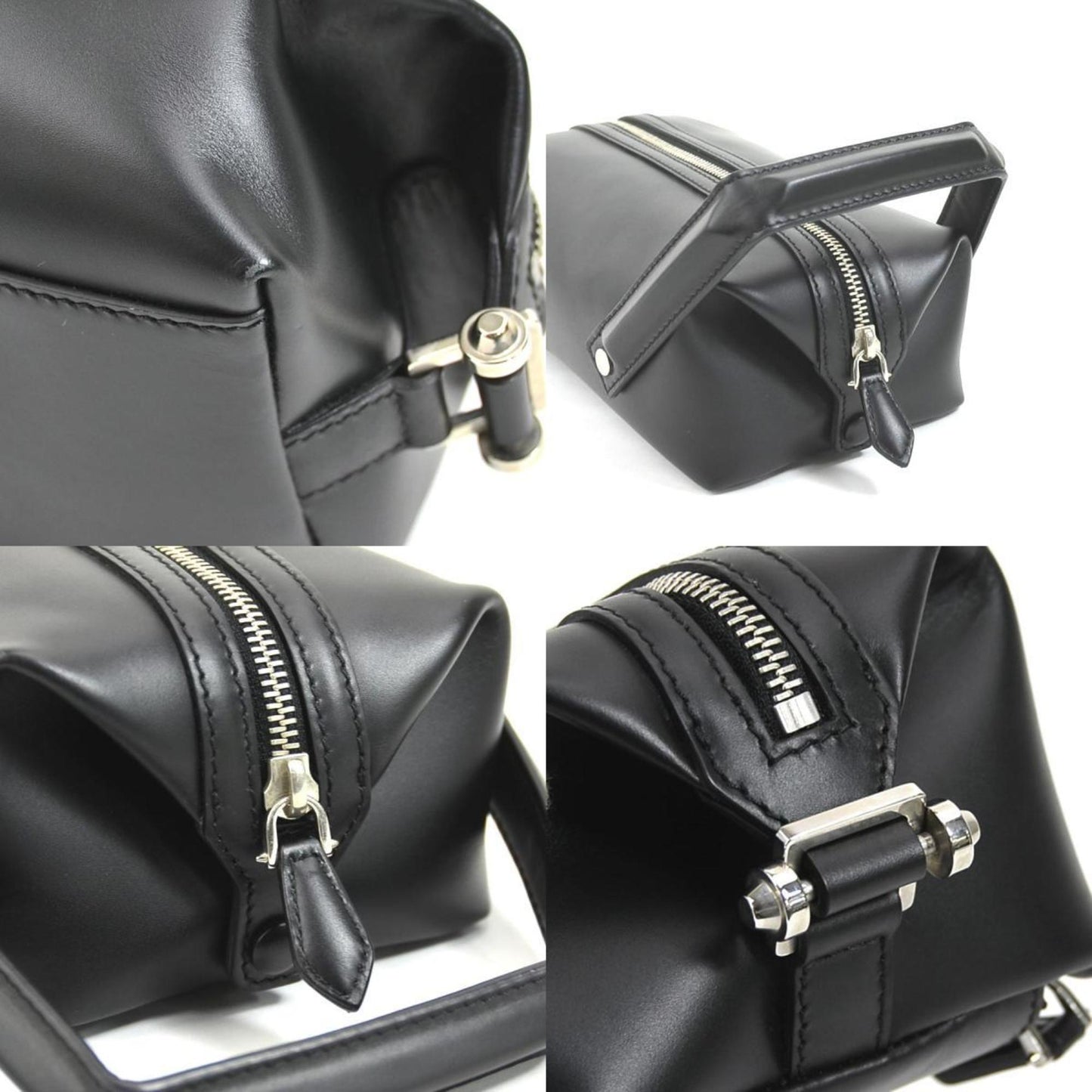 Givenchy Unisex Givenchy Black Leather Rectangular Handbag in Black