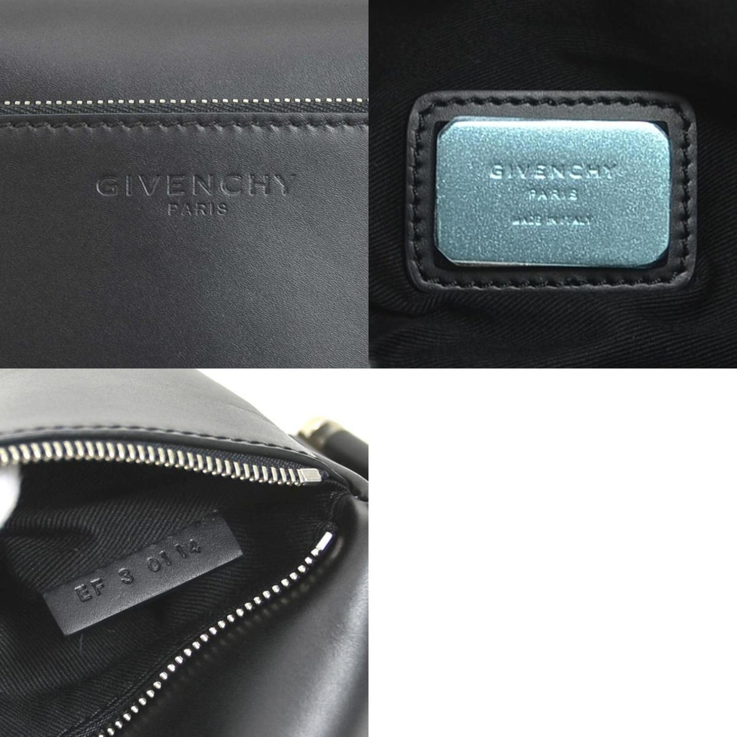 Givenchy Unisex Givenchy Black Leather Rectangular Handbag in Black