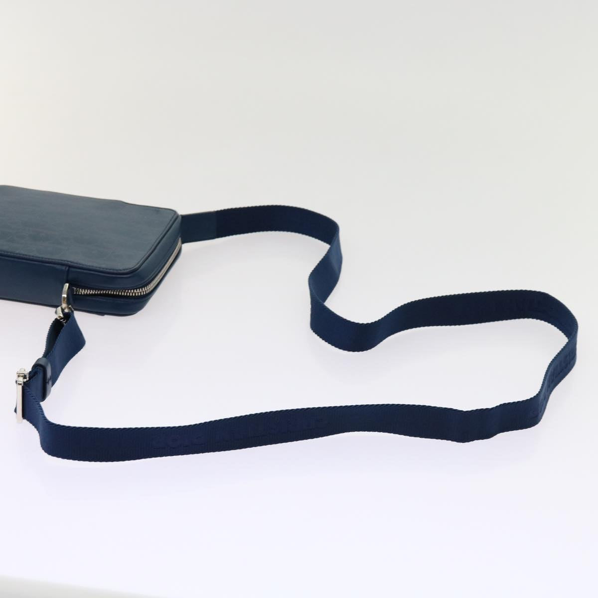 Dior Unisex Navy Trotter Canvas Shoulder Bag in Navy
