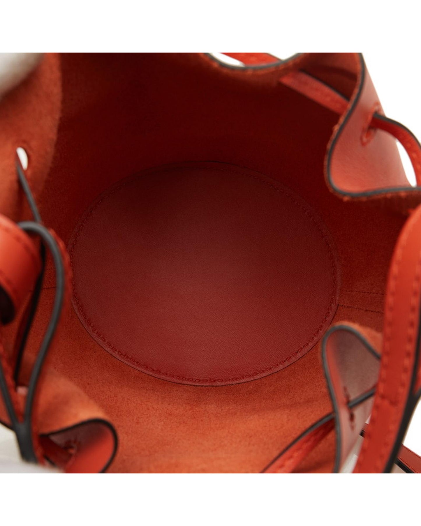 Loewe Women's Orange Leather Bucket Bag - A Condition in Orange