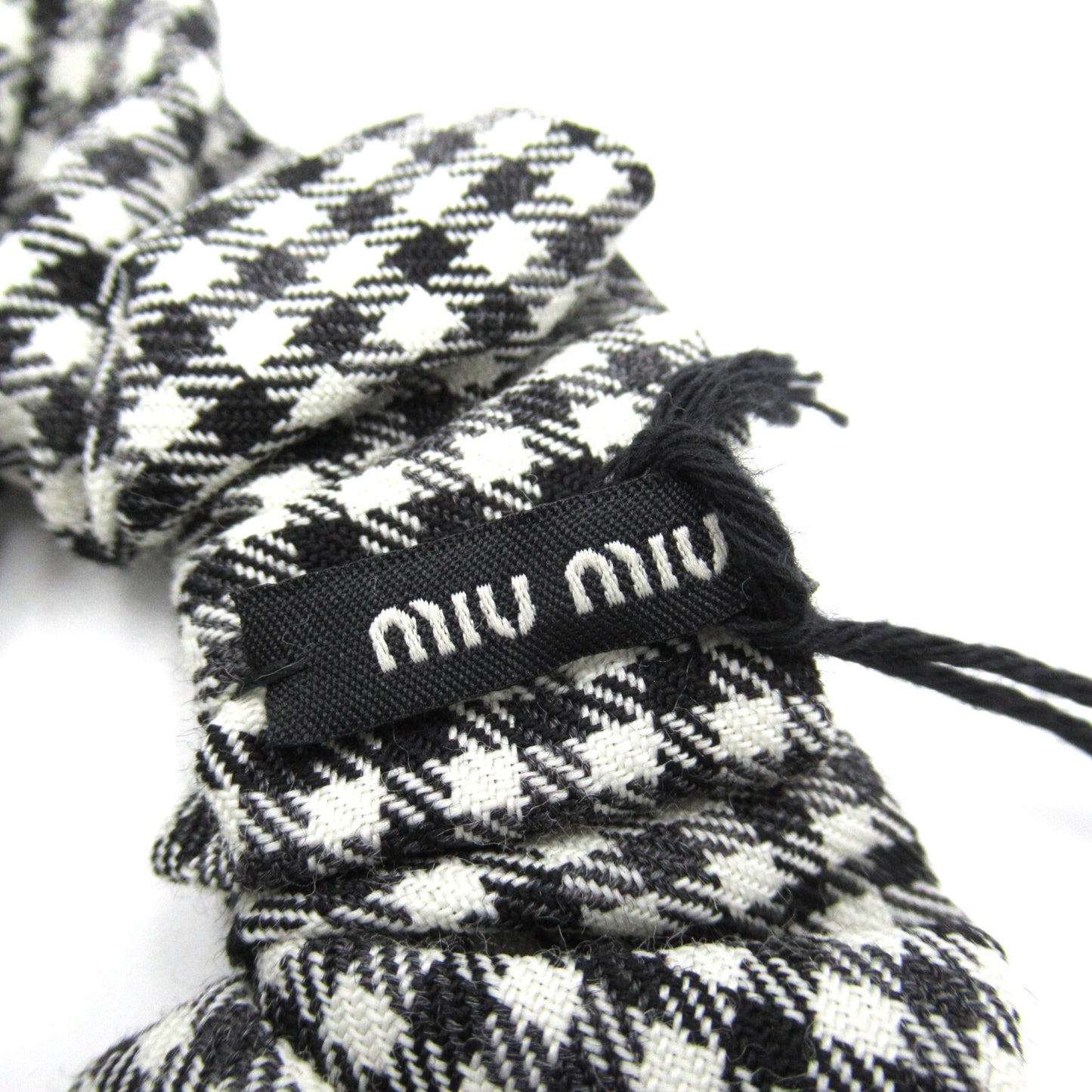 Miu Miu Women's Black Wool Accessory for Women by a Luxury Designer in Black