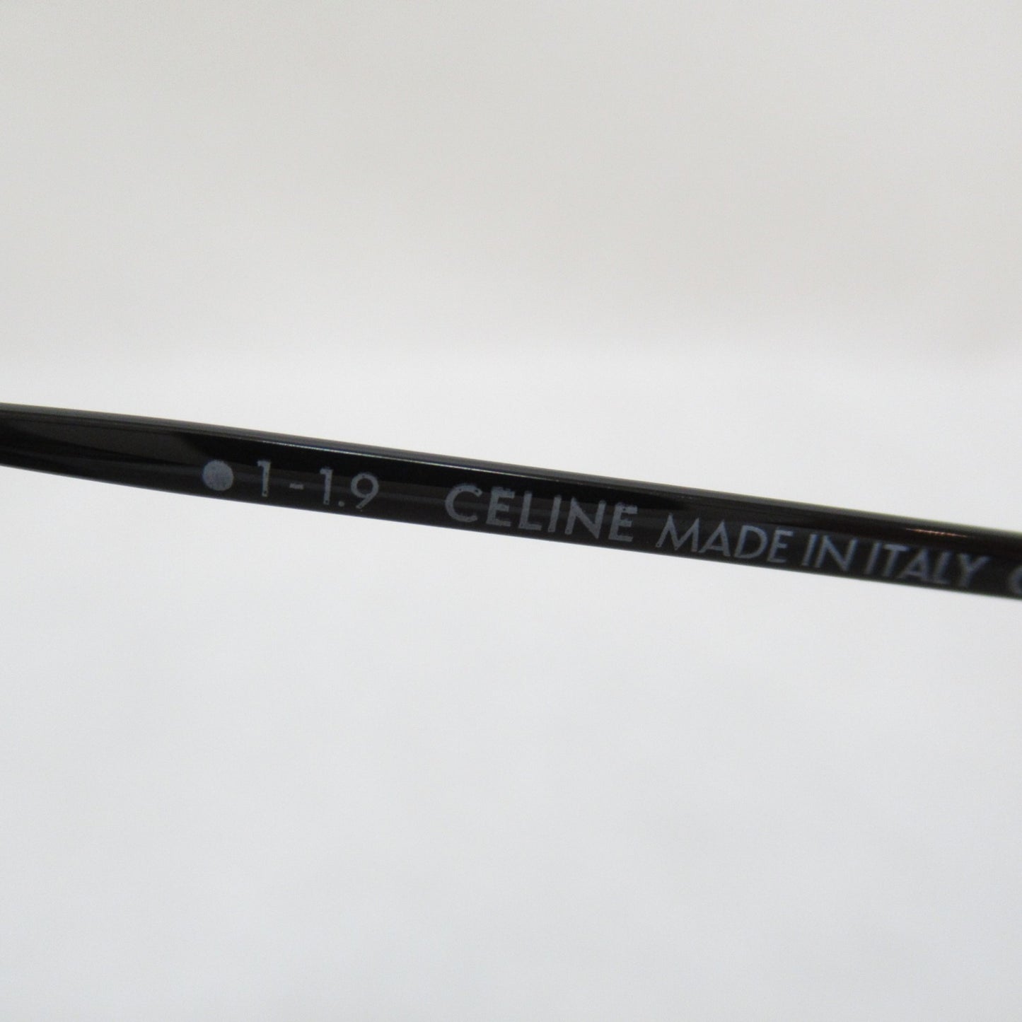 Celine Unisex Sleek Black Plastic Accessory for a Sophisticated Look in Black