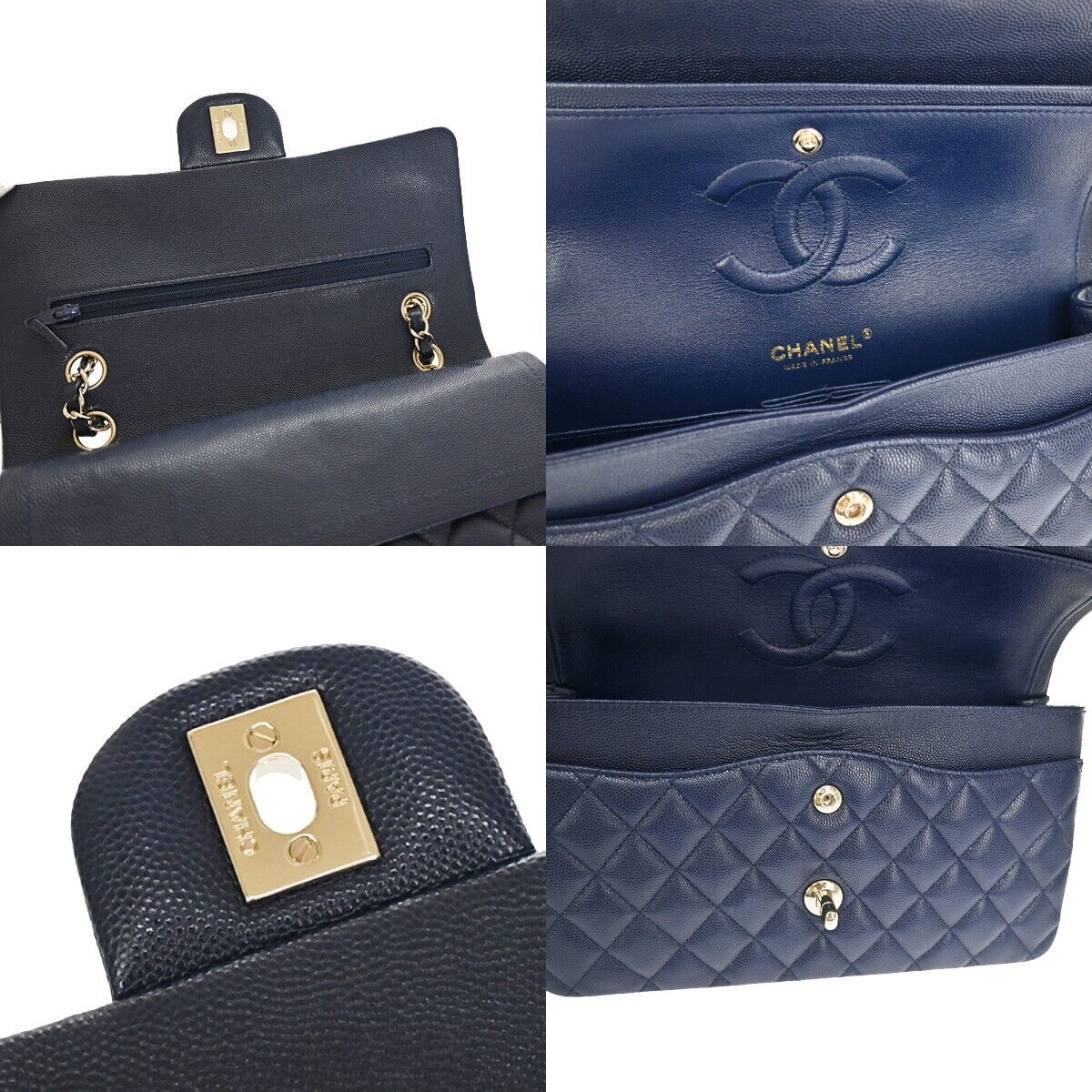 Chanel Women's Black Leather Shoulder Bag in Black