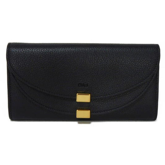 Chloe Women's Black Leather Bi-Fold Wallet - Excellent Condition in Black