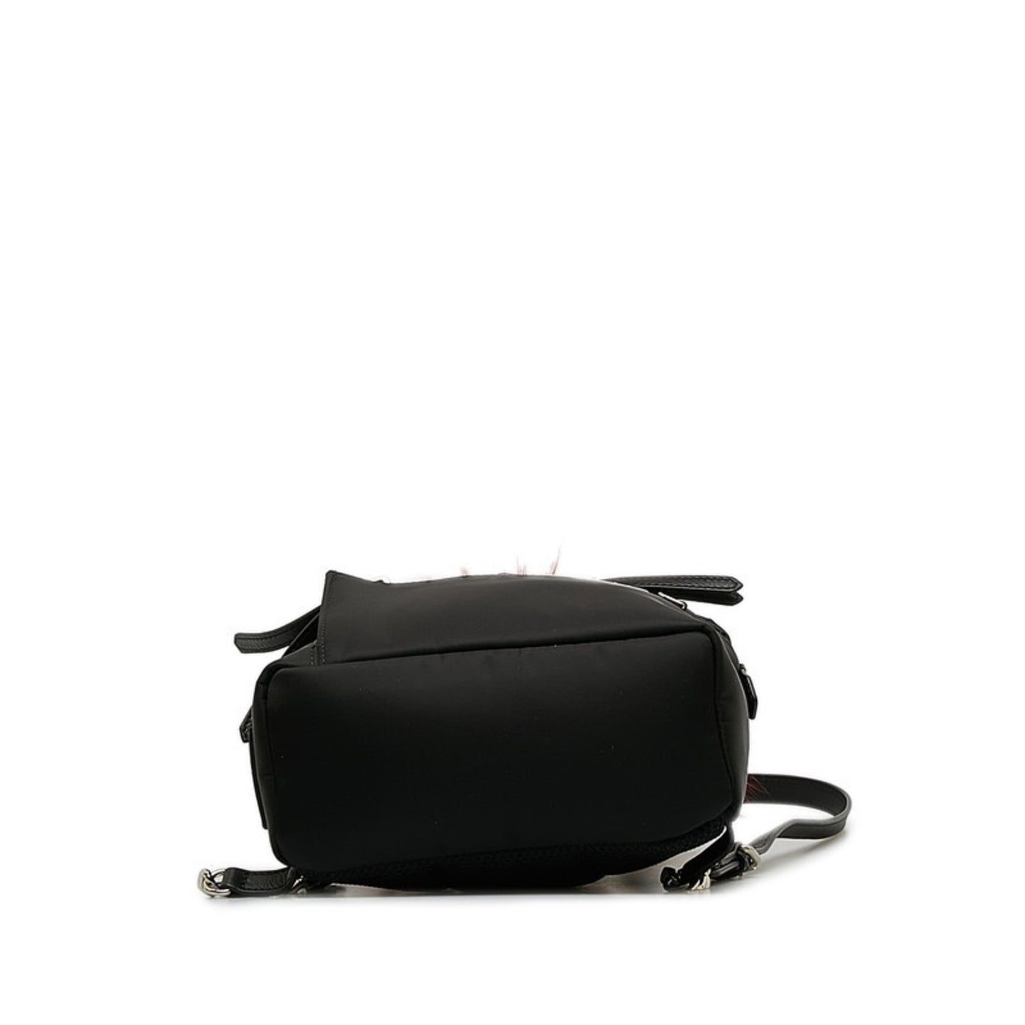 Fendi Women's Timeless Black Leather Backpack with Unique Design and Excellent Condition in Black