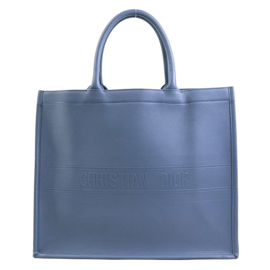 Dior Unisex Blue Leather Handbag and Tote Bag in Blue