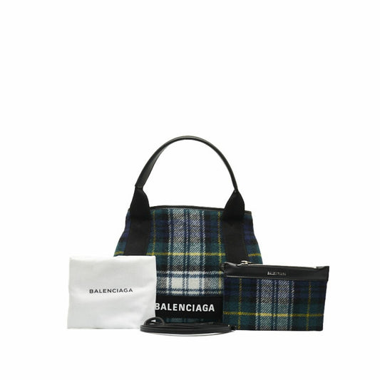 Balenciaga Women's Green Wool and Leather Accessory with Multiple Design Options in Green