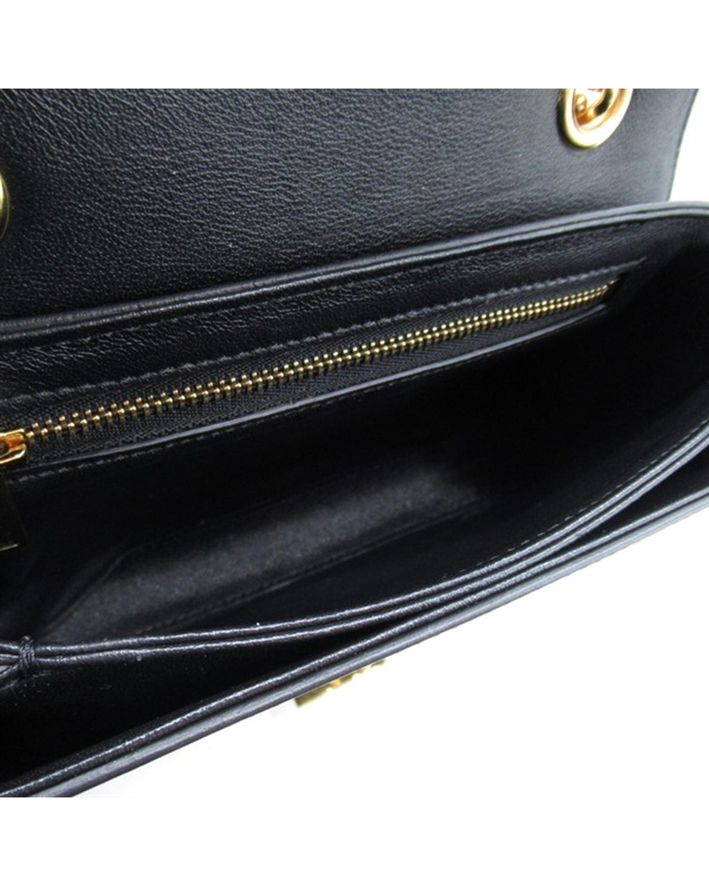 Celine Women's Small Leather C Bag in Black in Black