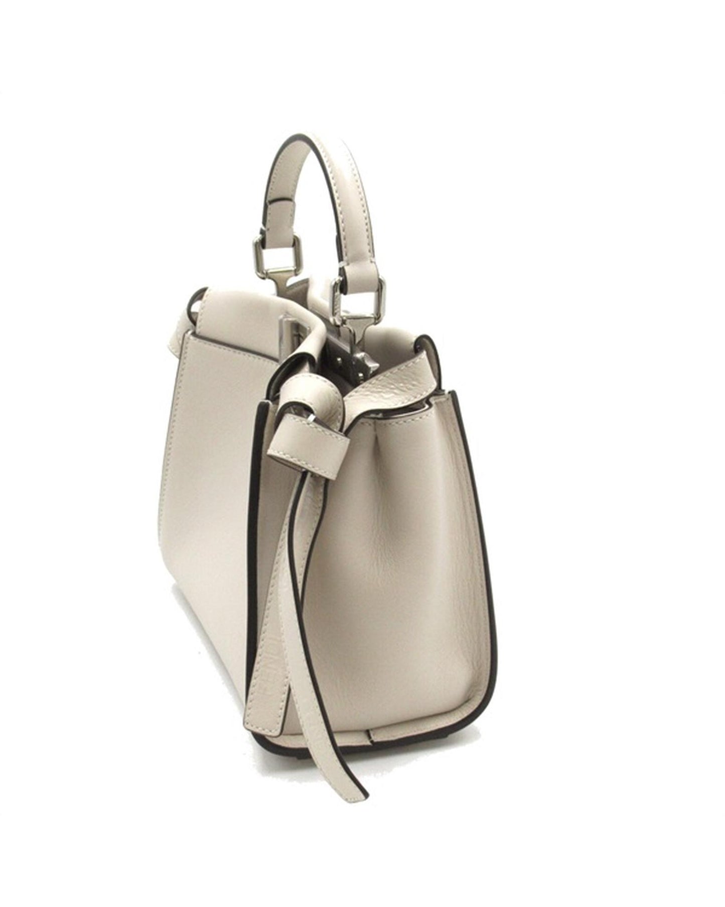 Fendi Women's Mini Leather Two-Way Bag in Grey in Grey