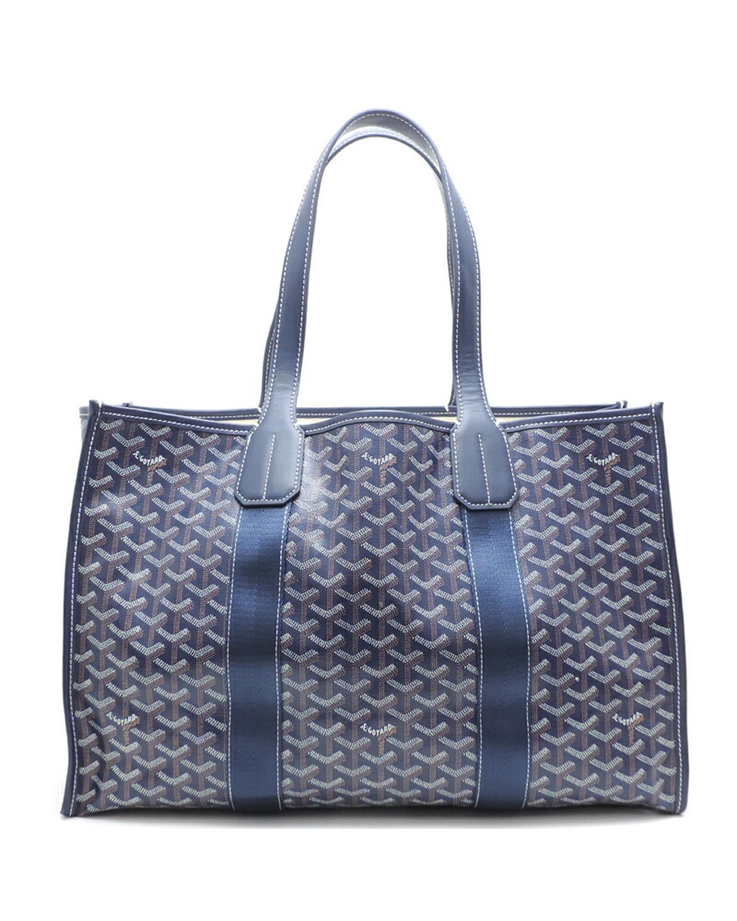 Goyard Women's BlueGoyard Villette Tote MM Bag in Excellent Condition in Blue